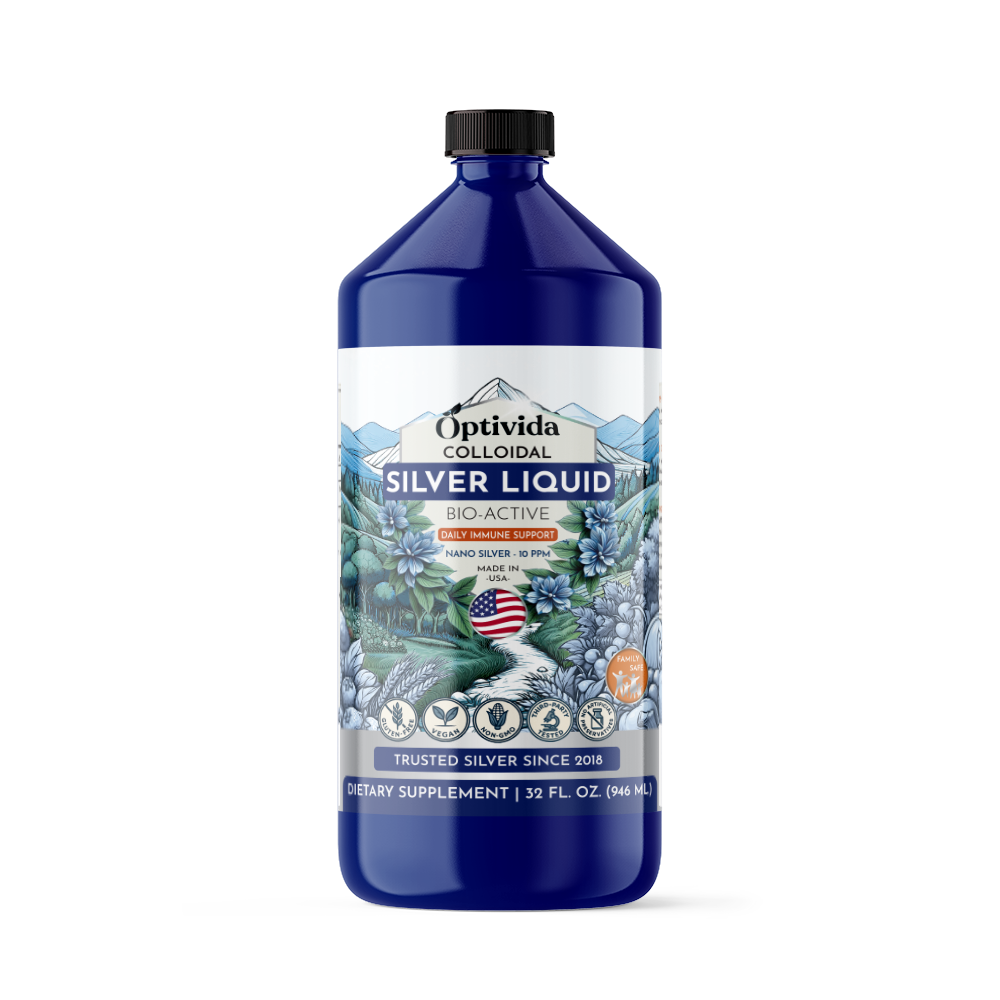 Silver Liquid - 32 oz. - 10ppm – Optivida Health