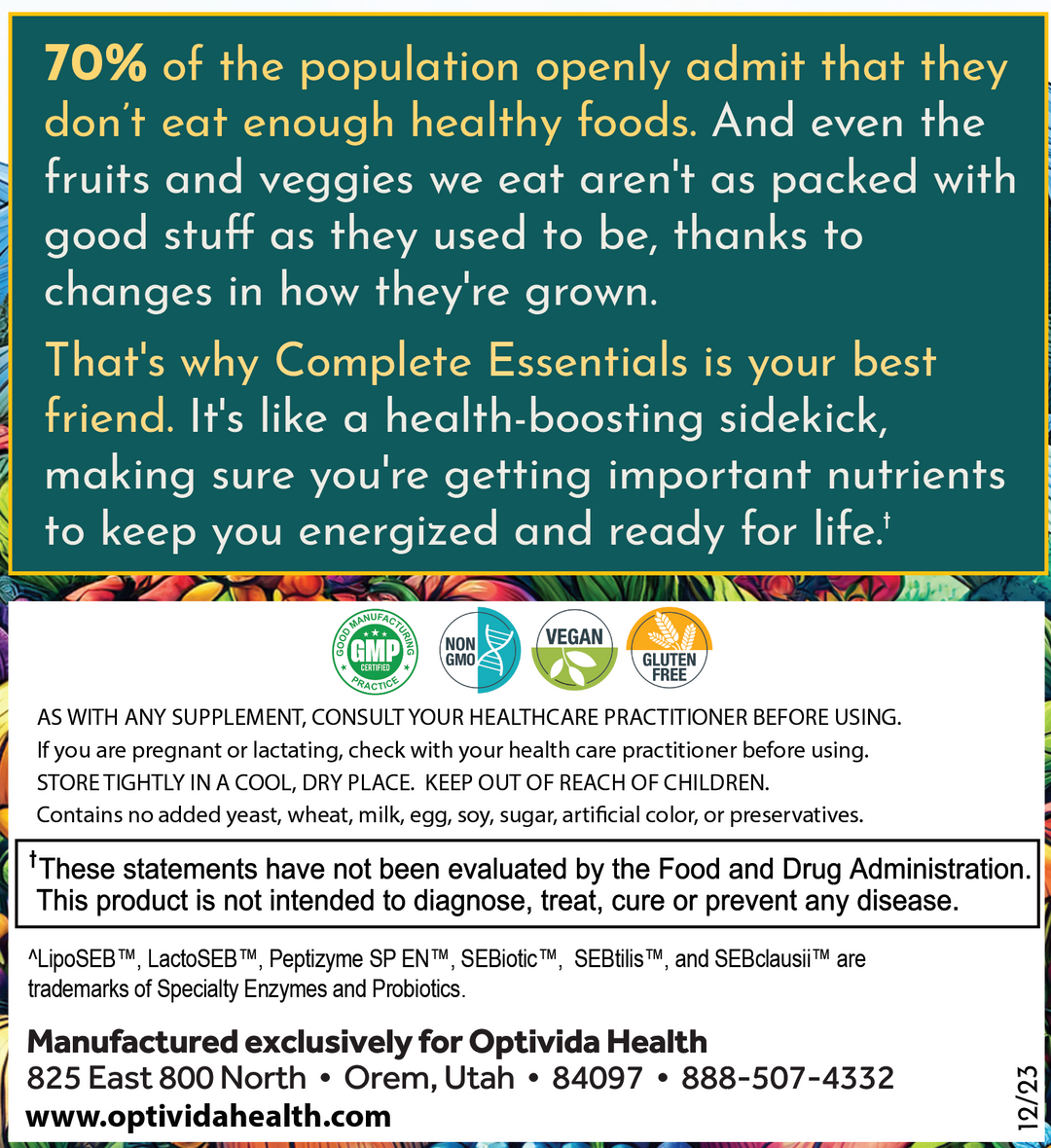 Complete Essentials Multivitamin 30pk
