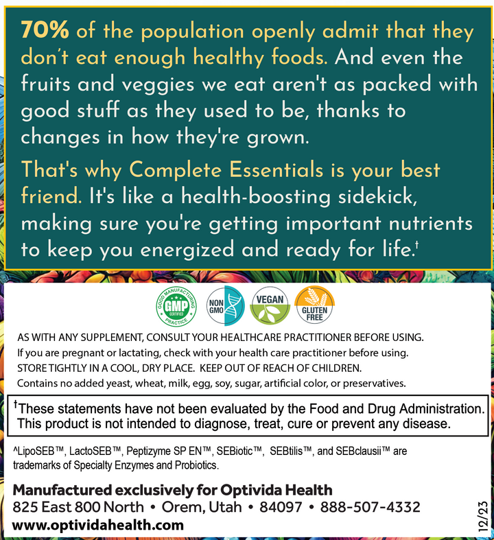 Complete Essentials Multivitamin 30pk