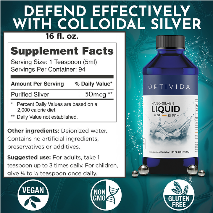 Silver Liquid 16 oz- 10ppm