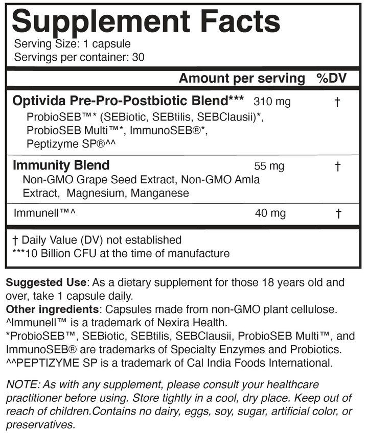 Immunity Probiotic +