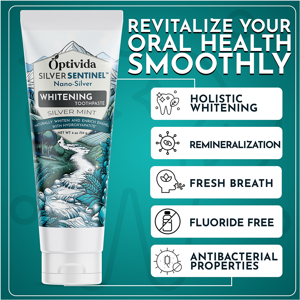 Silver Whitening Toothpaste 4oz – Optivida Health