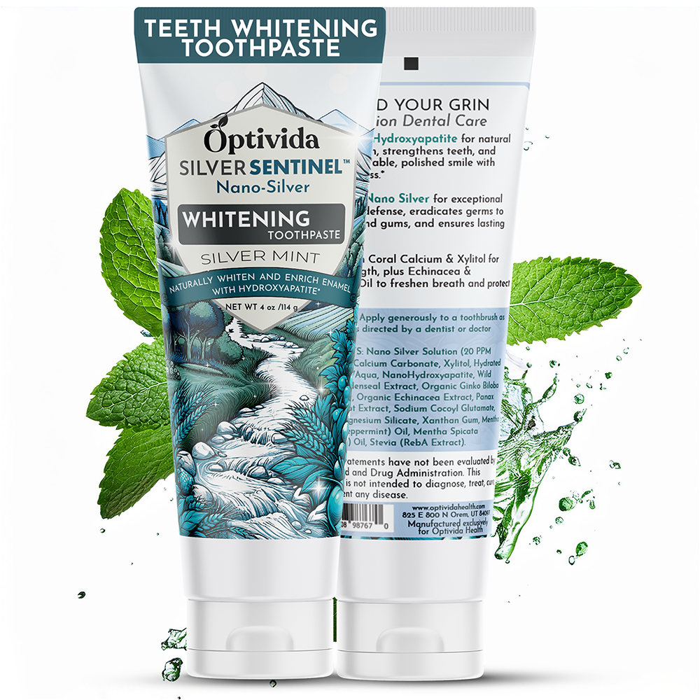 Silver Whitening Toothpaste 4oz – Optivida Health