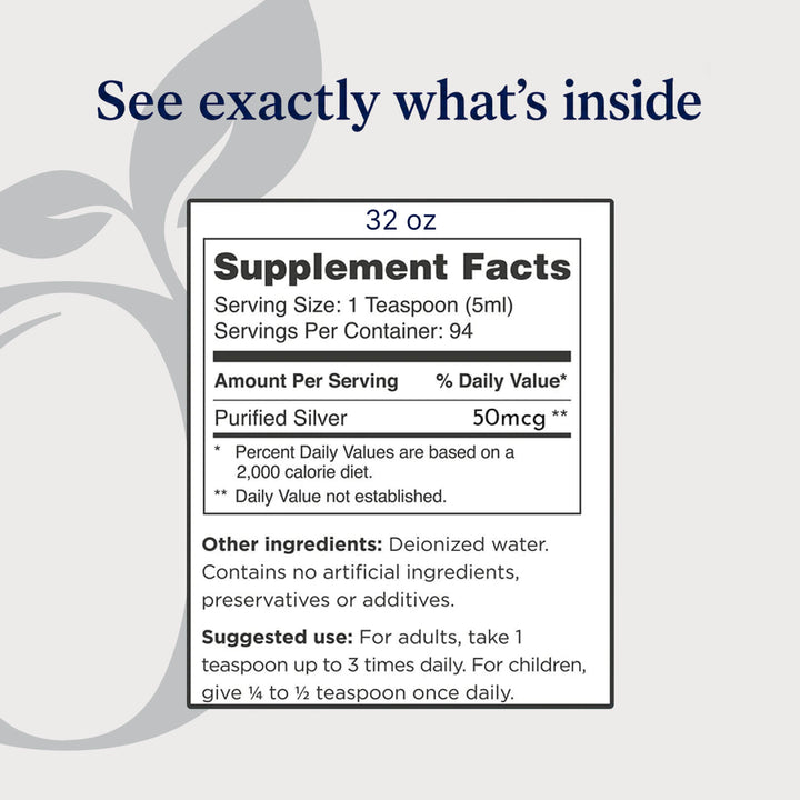 Silver Liquid - 32 oz. - 10ppm