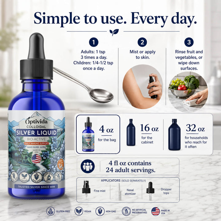 Silver Liquid - 4 oz. - 10ppm