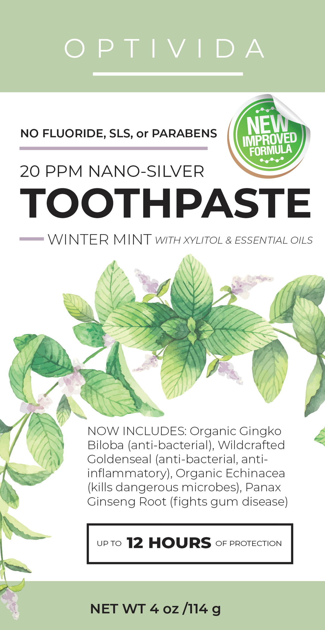 20 ppm Nano-Silver Toothpaste