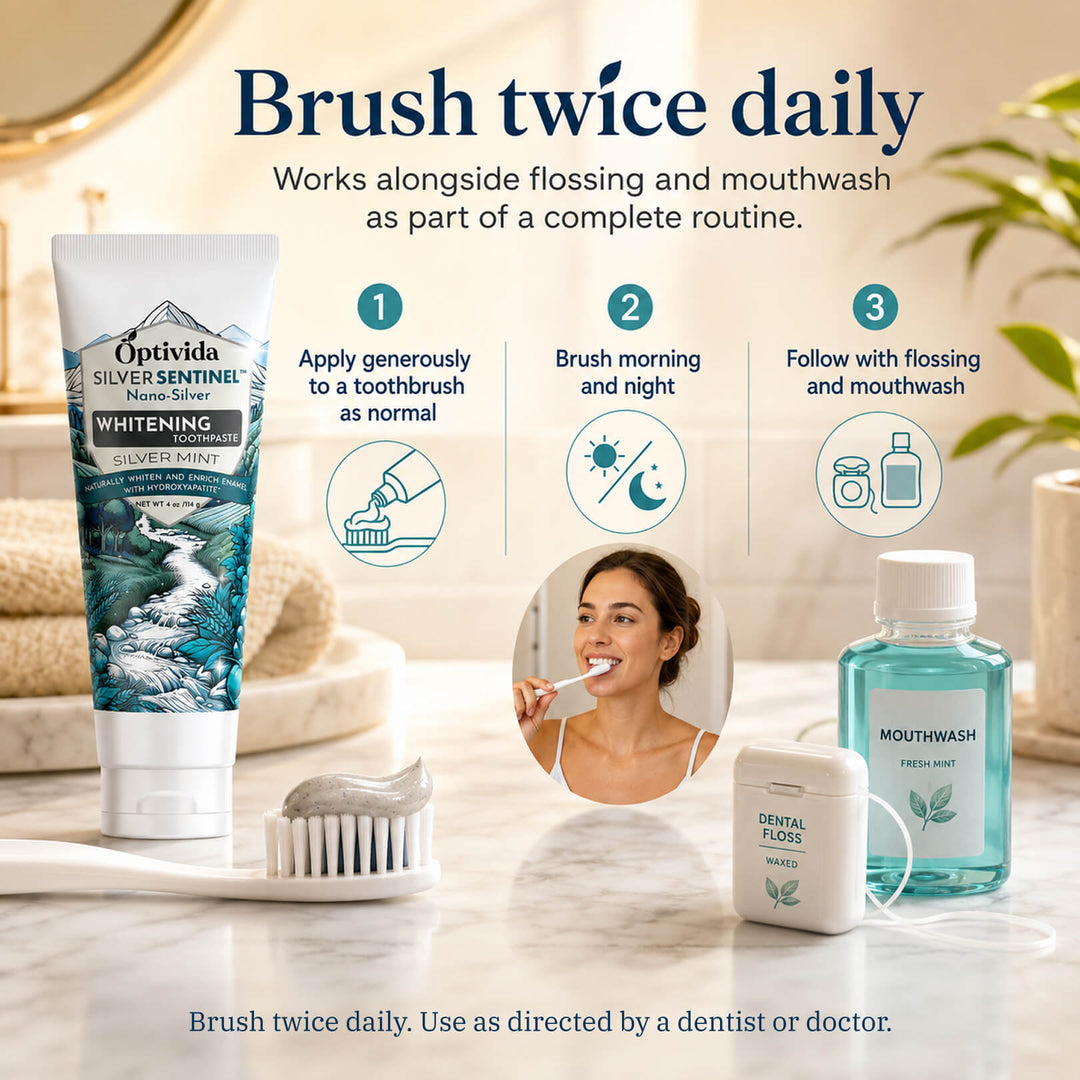 Silver Whitening Toothpaste 4oz