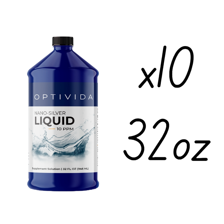 Silver Liquid 32 oz - 10 Pack
