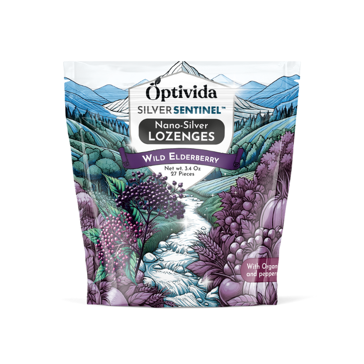 Silver Lozenges - Elderberry/Mint - 21 Pieces