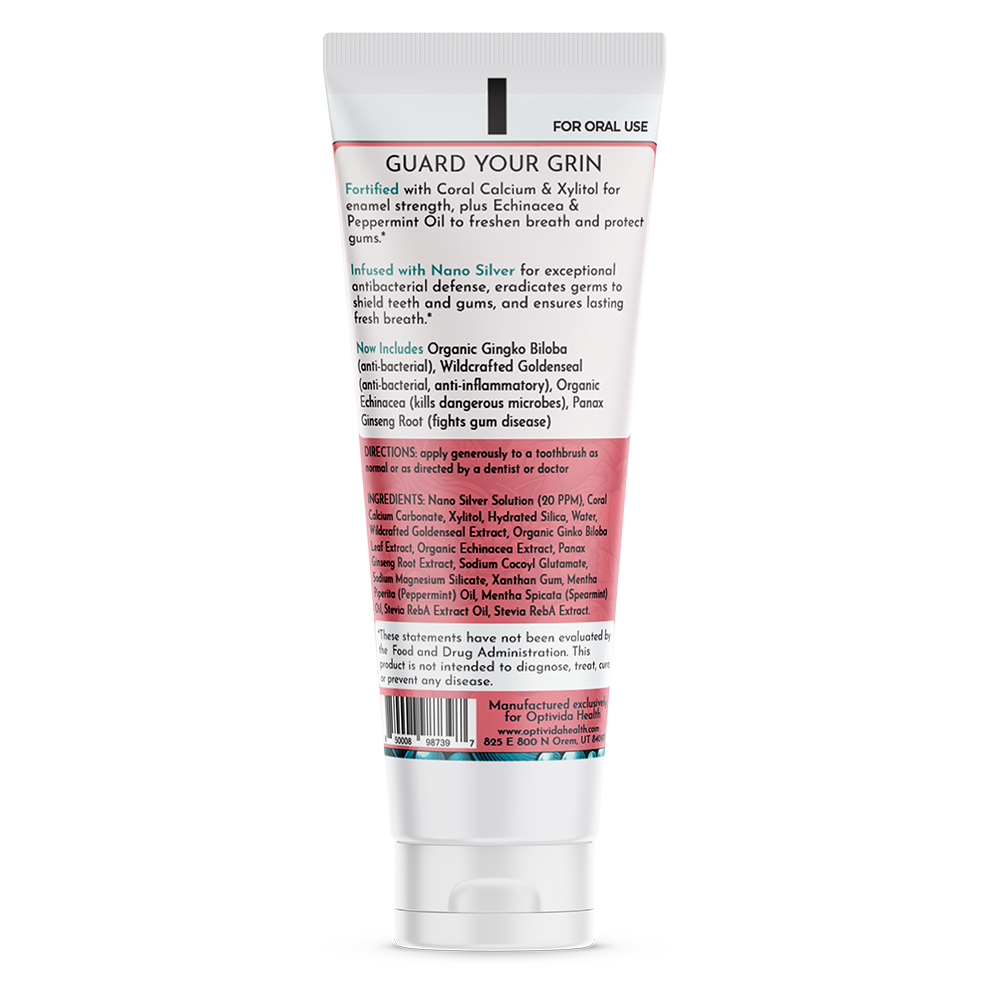 Coral Nano-Silver Toothpaste 20 ppm