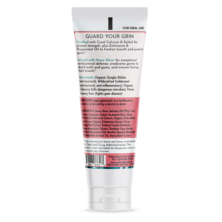 Coral Nano-Silver Toothpaste 20 ppm