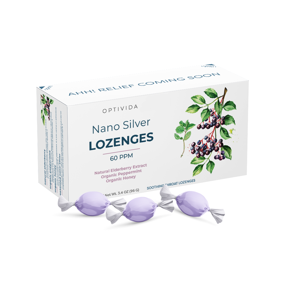 Silver Lozenges - Elderberry/Mint - 21 Pieces